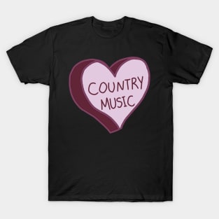 Country Music Purple Heart T-Shirt